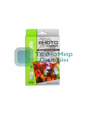 Фотобумага Cactus CS-GA6180100 A6/180г/м2/100л. глянцевая для струйной печати