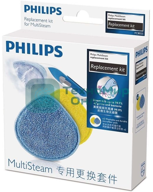 Насадки для паровых очистителей Philips Насадки для паровых очистителей Philips/Сменные насадки из микрофибры для паровых очистителей FC7008, FC7012