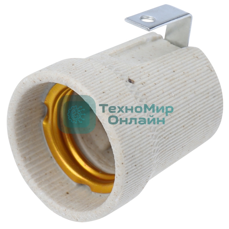 Патрон керамический E27 Rexant с держателем