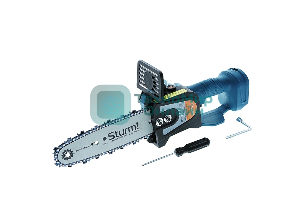 Аккумуляторная цепная пила б/щ Sturm!, 18 В, 1BatterySystem, шина 20 см, без ЗУ и АКБ CSC1808BL