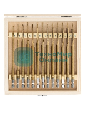 Набор сверл Matrix перовых по дереву, 6-8-10-12-13-14-16-18-19-20-22-24-25 мм 13 шт дерев