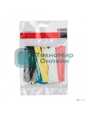 Набор трубок термоусадочных тонкостен. 20/10 (7 цветов по 3шт 100мм) EKF tut-n-20