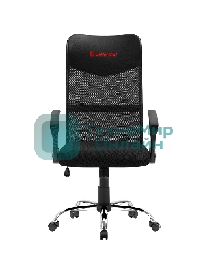 Кресло Defender ATX черный, сетка, 120 кг, механизм качания