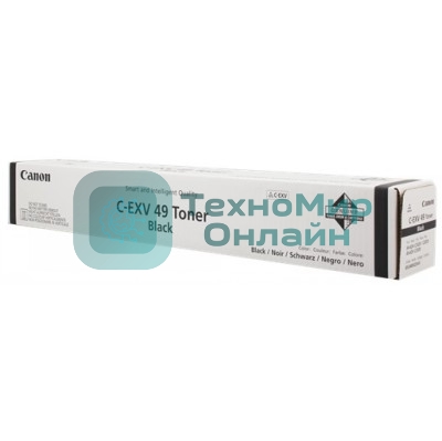 Картридж лазерный Canon C-EXV49BK (8524B002) черный (36 000 стр) для Canon imageRUNNER ADVANCE серий C3300, C3500, DX C3700, DX C3800