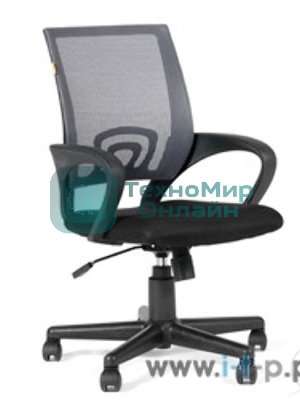 Кресло Chairman 696 TW-04 серый, ткань, 120 кг, механизм качания