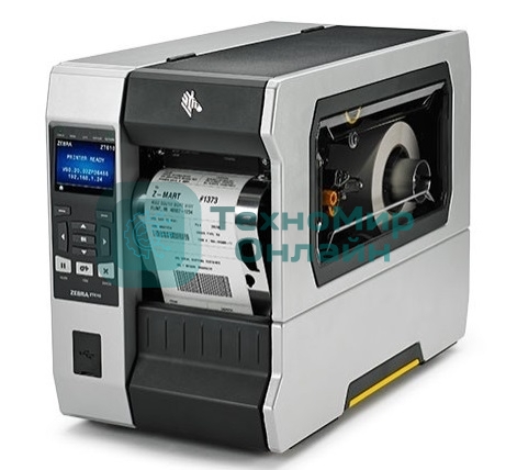 Принтер этикеток промышленный Zebra TT Printer ZT610; 4'', 203 dpi, Euro and UK cord, Serial, USB, Gigabit Ethernet, Bluetooth 4.0, USB Host, Tear, Color, ZPL