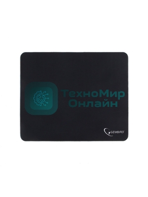 Коврик для мыши Gembird MP-BLACK, черный, размеры 250x200x2мм, полиэстер/резина
