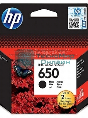 Картридж струйный HP 650 CZ101AE черный для HP DJ IA 2515