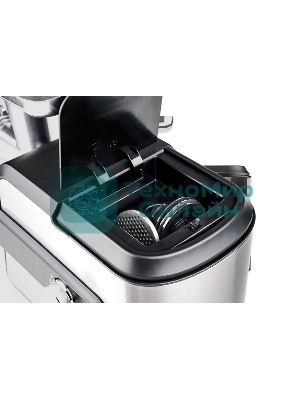 Мясорубка электрическая Centek CT-1623 серый, 2200 Вт, 2.2 кг/мин, реверс, защита от перегрузки, металлический лоток, насадки - 4