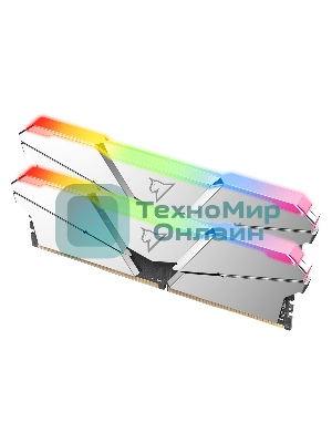 Оперативная память NETAC Shadow, DDR4, 16GB (2x8GB), 3600MHz, CL16, DIMM, с радиаторами, RGB, серебристый