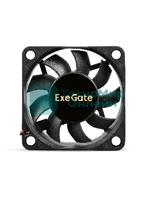 Вентилятор для корпуса ExeGate ExtraPower EP06015B2P черный, 60 мм, 5000 об/мин, 34 дБ, 2 pin