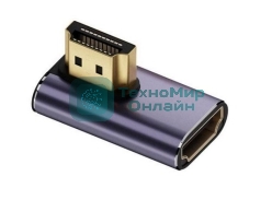 Переходник HDMI угловой папа-мама вправо