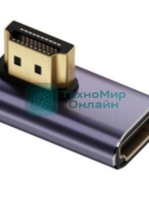 Переходник HDMI угловой папа-мама вправо