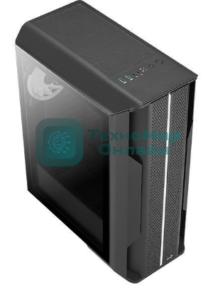 Компьютерный корпус Aerocool/Formula Splinter Duo-G-BK-v1 черный без БП mATX 2x120мм 2xUSB3.0 audio