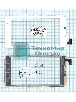 Сенсорное стекло (тачскрин) Explay Tab mini. белое