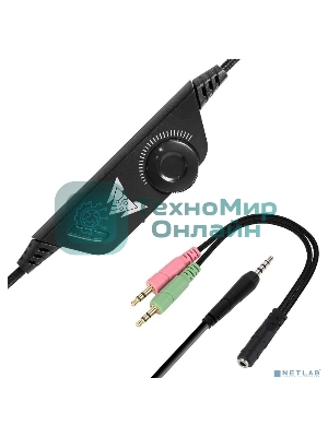 Гарнитура Crown CMGH-2001 чёрный, проводная