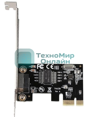 Сетевой адаптер ORIGO ON200/A1A PCI-E, 1x1000Base-T (низкопрофильная и стандартная планки в комплекте)