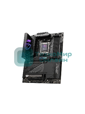 Материнская плата MSI MPG X870E CARBON WIFI, AM5, AMD X870E, 4xDDR5, 4xSATA, 4xM.2, 1xPCIe 5.0 x16, 1xPCIe 5.0 x4, 1xPCIe 4.0 x4, 1xHDMI, 2xUSB-C, 2x1Gb LAN, 9xUSB 3.2 Gen 2, 2xUSB4, 2x3.5 мм, 7.1, ATX