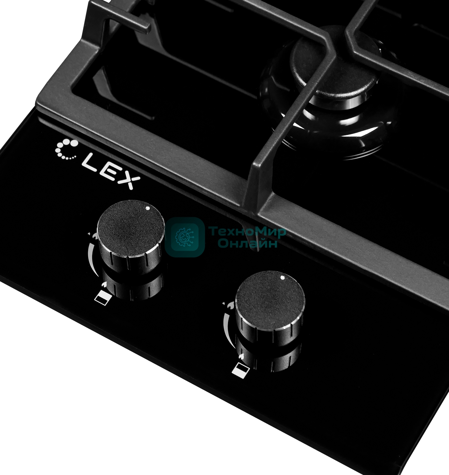 Газовая варочная панель LEX GVG 321 BL2 конфорки газ-контроль электроподжиг