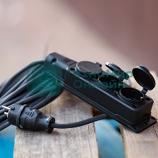 Удлинитель-шнур Rexant КГ 3х1.5, 20 м, 3 гнезда, морозостойкий, с/з, 16 А, 3500 Вт, IP44 (Сделано в России)