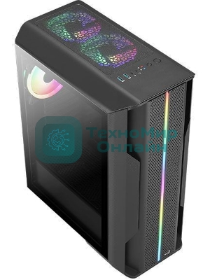 Компьютерный корпус Aerocool/Formula Splinter Duo-G-BK-v1 черный без БП mATX 2x120мм 2xUSB3.0 audio