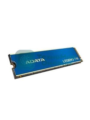 Накопитель SSD ADATA LEGEND 710, 256Gb, PCIe 3.0 x4, M.2 2280, NVMe, R/W 2100/1000, с радиатором