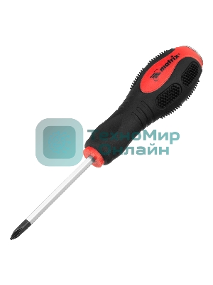 Отвертка Matrix Ударная, PH1x75 мм, двух-компонентная рукоятка, CrV