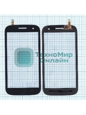 Сенсорное стекло (тачскрин) для Micromax Canvas HD A116, черное
