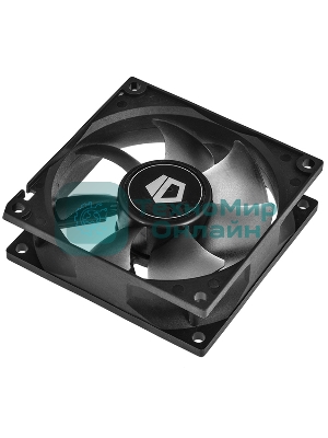Вентилятор для корпуса ID-Cooling NO-8025-SD черный, 80 мм, 2000 об/мин, 21 дБ, 3 pin