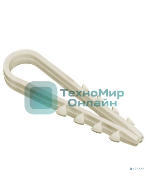 Дюбель-хомут Fortisflex ДХ 19-25 нейлон белый (уп. 100 шт)