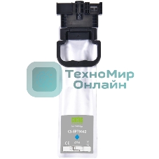 Картридж струйный Cactus CS-EPT9442 (T9442) голубой пигментный (45 мл) для Epson WorkForce WF-C5290DW/WF-C5790DW