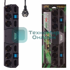 Сетевой фильтр Most TRG 2 м (10 розеток) черный, коробка