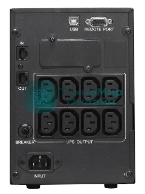 Источник бесперебойного питания Powercom Smart King Pro+ SPT-1000-II LCD 800Вт 1000ВА черный