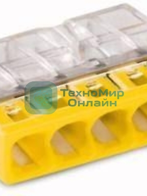 Клемма 5х(0.5-2.5мм) 5-х проводн. для распред. короб. (без п) WAGO 2273-205