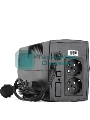 Источник бесперебойного питания Crown CMU-500X (480 ВА/240 Вт; Off-Line; 1 х Euro + 1 х IEC-320 резервным питанием и фильтрацией; 12V/4,5AH х 1; пластик)