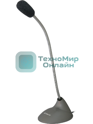 Микрофон компьютерный Defender MIC-111, серый, кабель 1,5 м