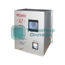 Стабилизаторы напряжения Ресанта АСН-12 000/Н1-Ц 63/6/22 Стабилизатор Lux 220В±8%, Габ. 305х190х360, Вес 19,5кг