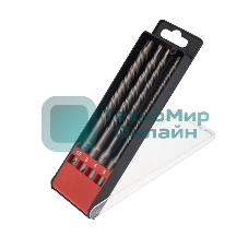 Набор буров по бетону Kranz 5-6-8-10х160 мм, 4 шт., в пластиковой коробке SDS PLUS