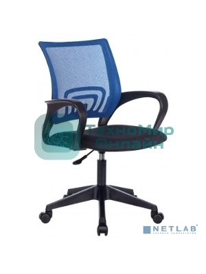Кресло Бюрократ CH-695NLT синий/черный, сетка/ткань, 120 кг, механизм качания