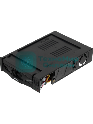 Сменный бокс для HDD AgeStar SR3P-SW-2F SATA пластик черный 3.5