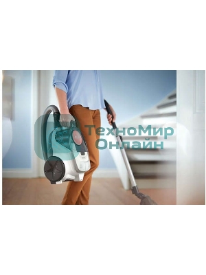 Пылесос Philips XB2042/01 белый/персиковый, 360/1800 Вт, уборка сухая, пылесборник контейнер 1.3 л