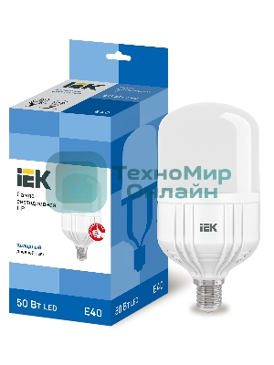 Лампа cветодиодная IEK LLE-HP-50-230-65-E40 HP 50Вт 230В 6500К E40 IEK