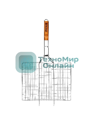 Решетка-гриль Camping Palisad 300х400 мм, хромир.