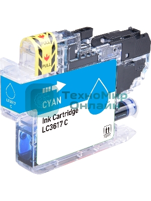 Картридж струйный Cactus CS-LC3617C голубой (14 мл) для Brother MFC-J2330DW/J2730DW/J3530DW/J3930DW