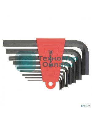 Набор ключей Matrix имбусовых hex 2.0–12мм crv 9 шт, удлиненные