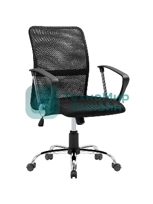 Кресло Defender RIVELLON черный, сетка, 110 кг, механизм качания