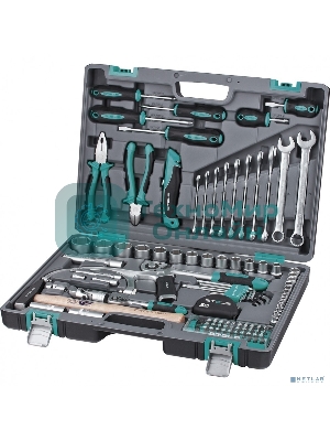 Набор инструментов Stels 141111/2'' 1/4'' CrV пластиковый кейс  98 предм.