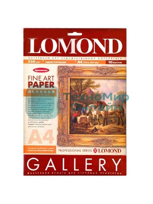 Холст Lomond Pigm Canvas P А4 10л 