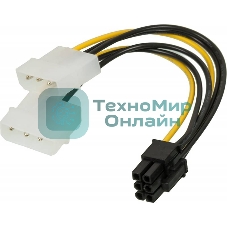 Кабель питания Ningbo RTL-C32 PCI-E 6pin/2xMolex