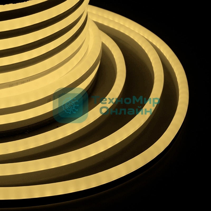 Гибкий неон Neon-night LED SMD 8х16 мм, односторонний теплый белый, 120 LED/м, 20 м